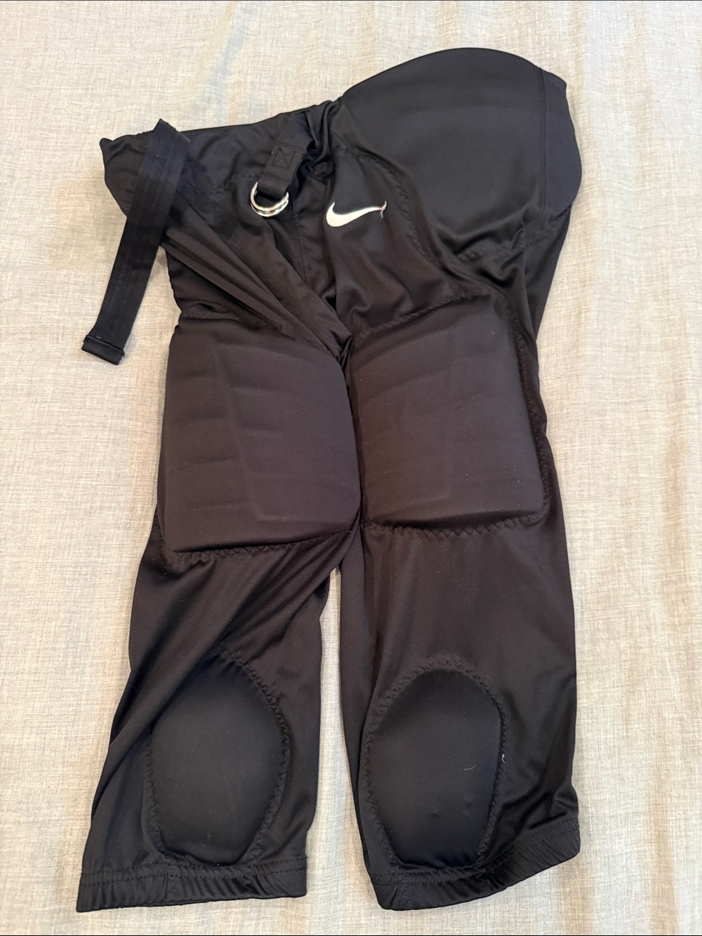 Nike Black Youth Padded Football Pants with Straps
